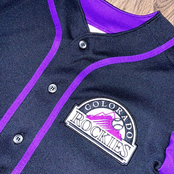 Majestic Youth Size Medium Colorado Rockies Baseball MLB Jersey - Picture 2 of 5